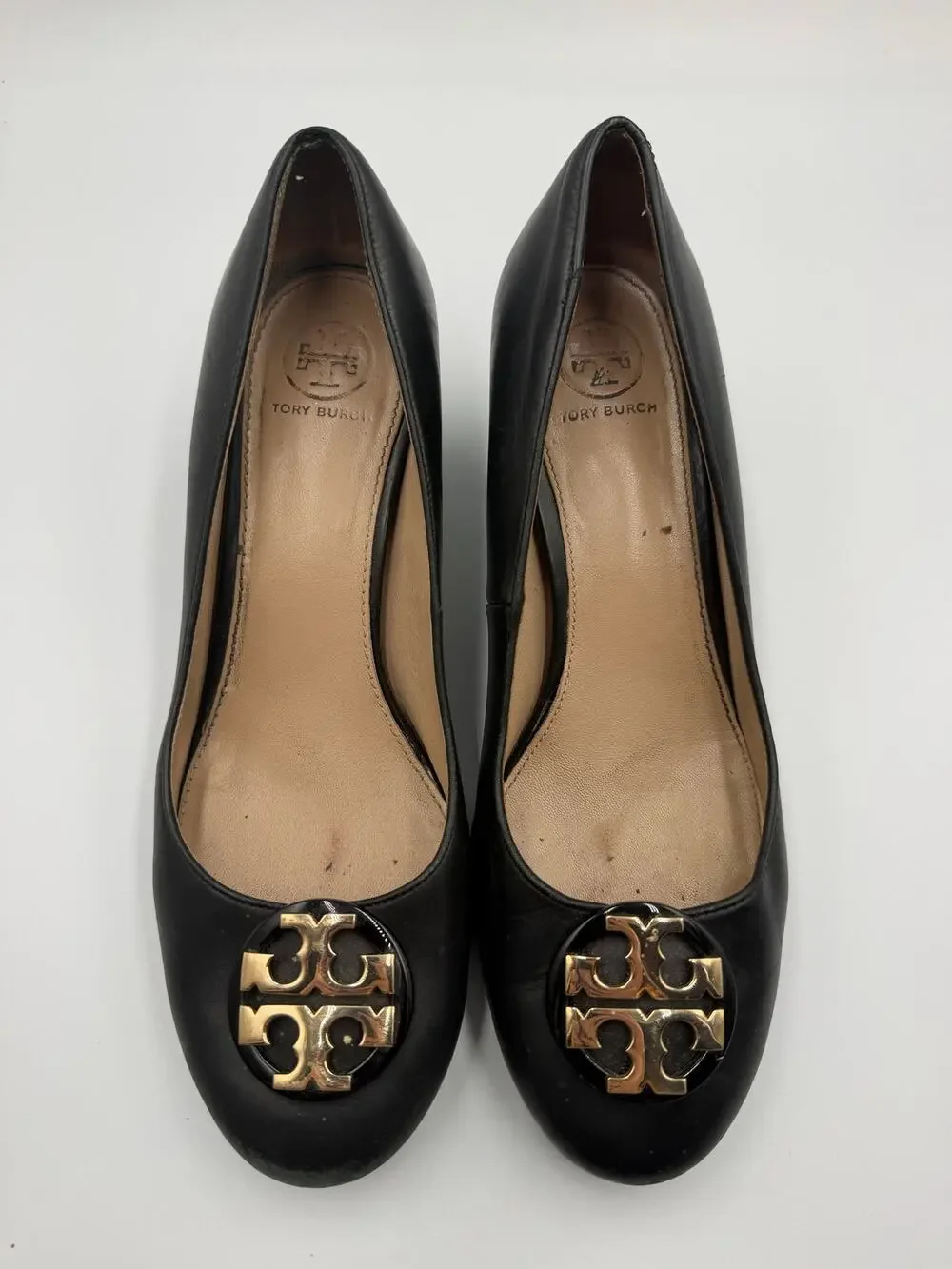 Tory Burch Janey black leather pumps size 8